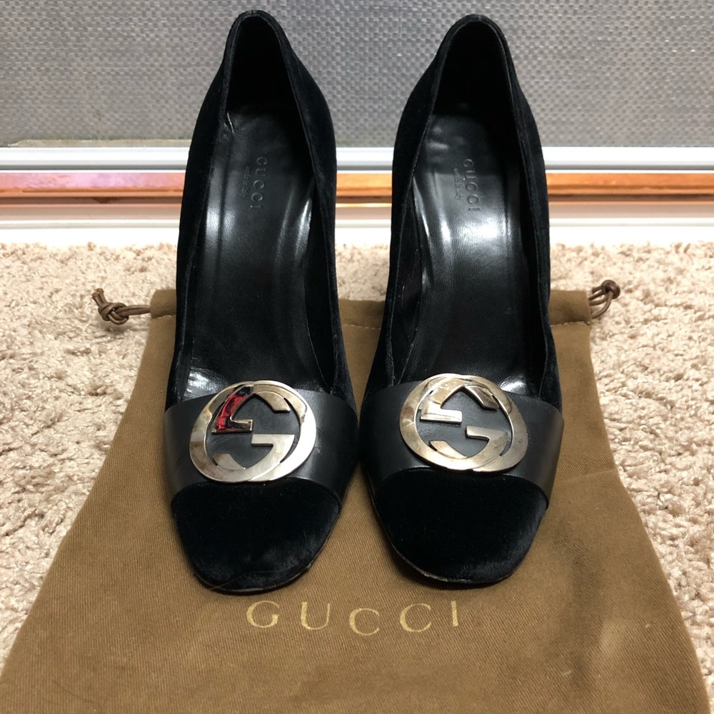 Gucci Velvet High Heels